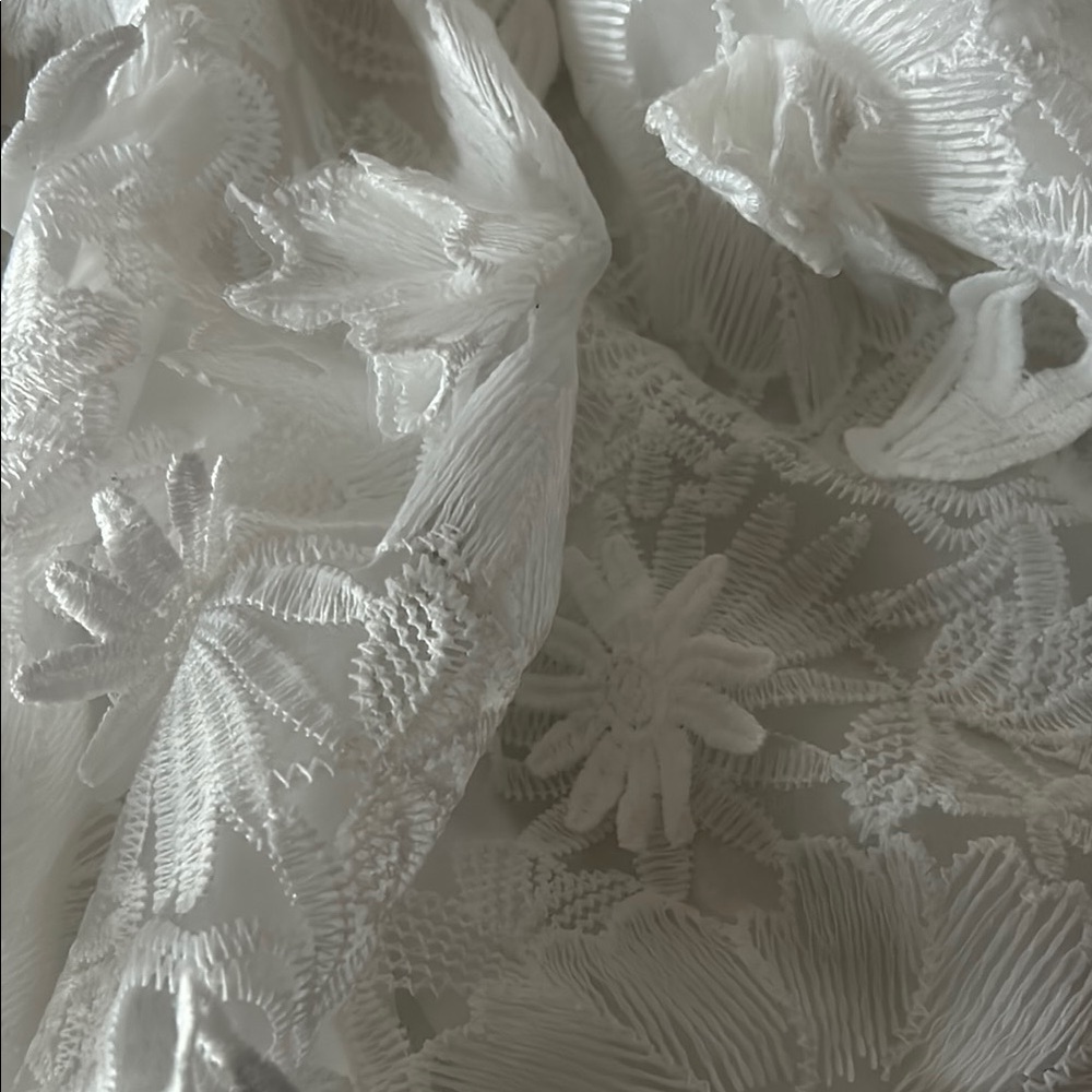 Elegant White Lace Off-Shoulder Top - Picture 3 of 3